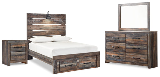 Drystan Multi Full Panel Storage Bed, Dresser, Mirror and Nightstand from Ashley - DMV Furniture