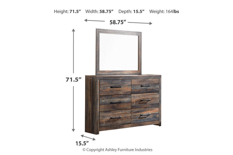 Drystan Multi Dresser and Mirror -  Ashley - DMV Furniture