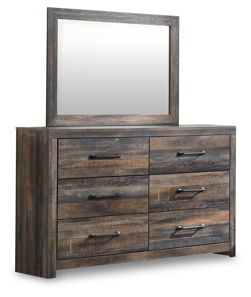 Drystan Multi Color Queen Panel Bed with Storage, Dresser and Mirror from Ashley - DMV Furniture
