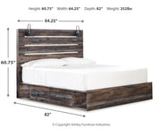 Drystan Multi King Panel Bed with Storage, Dresser, Mirror and Nightstand from Ashley - DMV Furniture