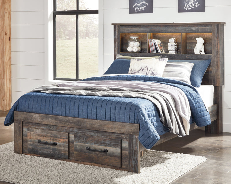 Drystan Multi Full Bookcase Storage Bed, Dresser and Mirror from Ashley - DMV Furniture