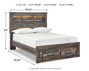 Drystan Multi Full Bookcase Storage Bed, Dresser and Mirror from Ashley - DMV Furniture