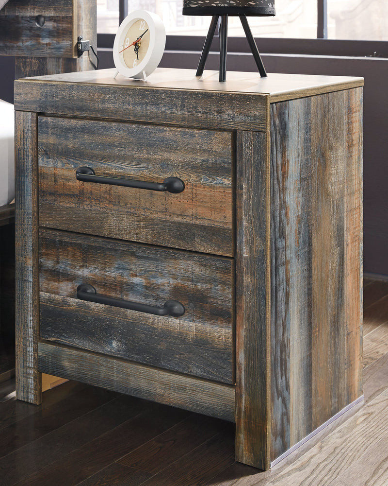 Drystan Multi Color Queen Panel Bed with Storage, Dresser and Mirror from Ashley - DMV Furniture