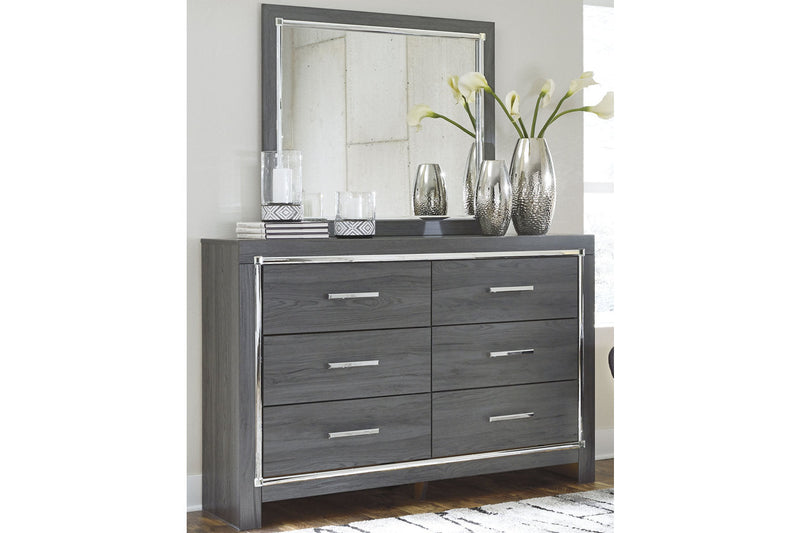 Lodanna Gray Dresser and Mirror -  Ashley - DMV Furniture