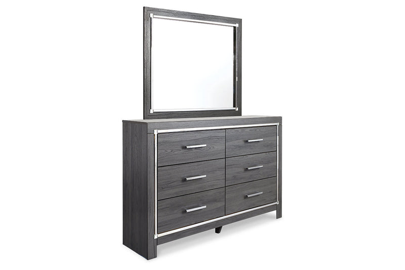 Lodanna Gray Dresser and Mirror -  Ashley - DMV Furniture
