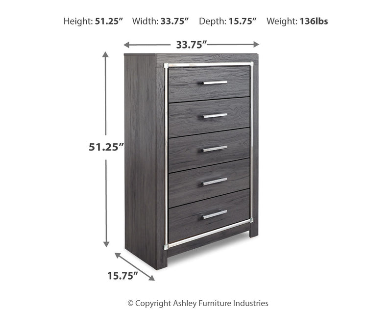 Lodanna Gray Full Storage Bed, Chest and Nightstand from Ashley - DMV Furniture
