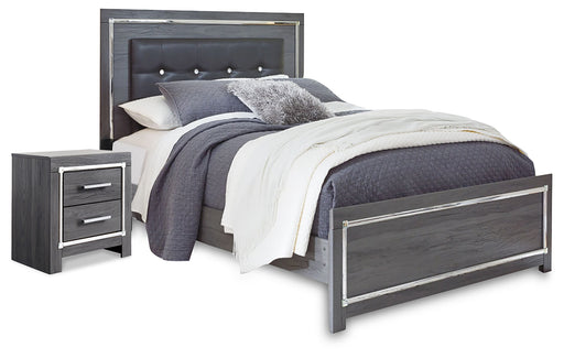 Lodanna Gray Queen Panel Bed and Nightstand from Ashley - DMV Furniture