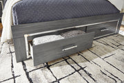 Lodanna Gray LED Footboard Storage Bedroom Set from Ashley - DMV Furniture