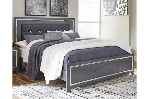 Lodanna Gray King Panel Bed from Ashley - DMV Furniture