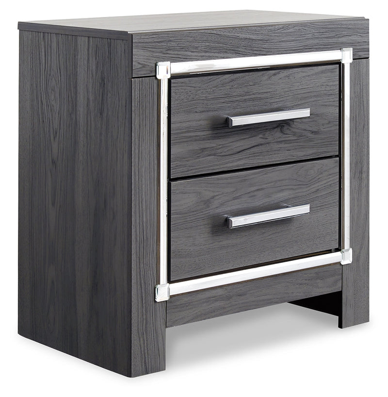 Lodanna Gray Queen Panel Bed and Nightstand from Ashley - DMV Furniture