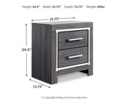 Lodanna Gray Queen Panel Bed and Nightstand from Ashley - DMV Furniture