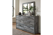 Baystorm Gray Dresser and Mirror -  Ashley - DMV Furniture