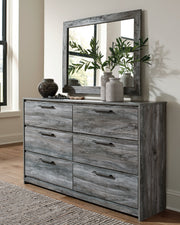 Baystorm Gray Queen Panel Storage Bed with Mirrored Dresser and Nightstand from Ashley - DMV Furniture