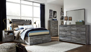 Baystorm Gray LED Side/Footboard Storage Platform Youth Bedroom Set from Ashley - DMV Furniture