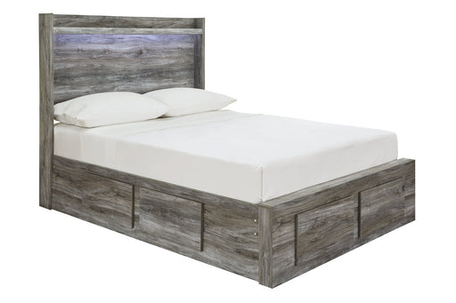 Baystorm Gray Full Panel Bed with 6 Storage Drawers from Ashley - DMV Furniture