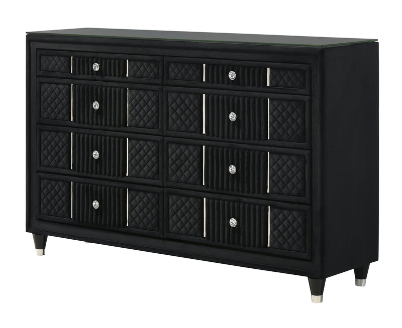 Armany Black Dresser from Crown Mark - DMV Furniture