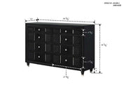 Armany Black Dresser from Crown Mark - DMV Furniture