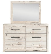 Lawroy Light Natural Full Panel Bed, Dresser and Mirror from Ashley - DMV Furniture