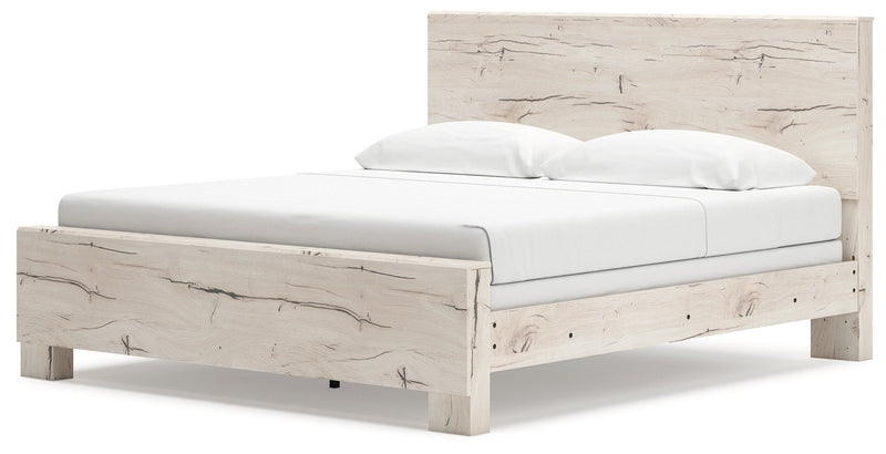 Lawroy Light Natural King Panel Bed, Dresser, Mirror and Nightstand from Ashley - DMV Furniture