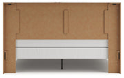 Lawroy Light Natural King Panel Bed, Dresser and Mirror from Ashley - DMV Furniture