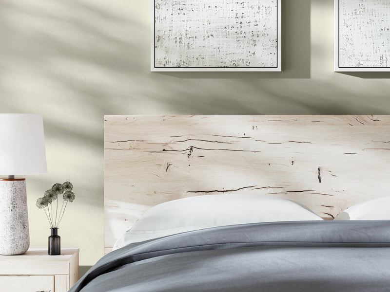 Lawroy Light Natural King Panel Bed, Dresser and Mirror from Ashley - DMV Furniture