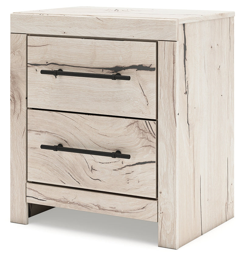 Lawroy Light Natural King Panel Bed, Dresser, Mirror and Nightstand from Ashley - DMV Furniture