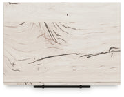 Lawroy Light Natural King Panel Bed, Dresser, Mirror and Nightstand from Ashley - DMV Furniture