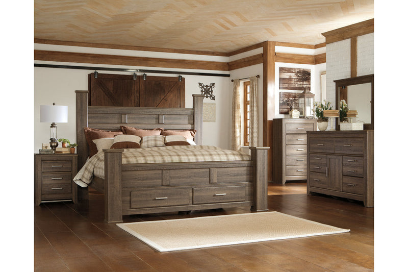 Juararo Dark Brown Dresser and Mirror -  Ashley - DMV Furniture