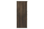 Juararo Dark Brown Dresser and Mirror -  Ashley - DMV Furniture