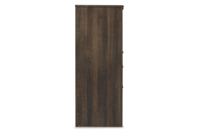 Juararo Dark Brown Dresser and Mirror -  Ashley - DMV Furniture