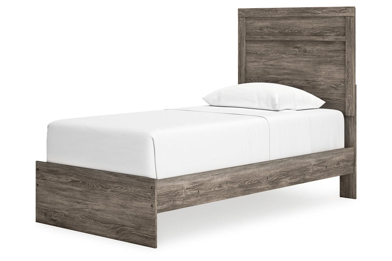 Ralinksi Gray Twin Panel Bed -  Ashley - DMV Furniture