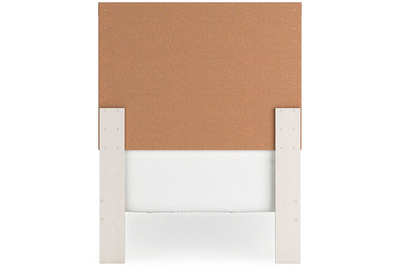 Stelsie White Twin Panel Bed -  Ashley - DMV Furniture
