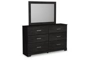 Belachime Charcoal Dresser and Mirror -  Ashley - DMV Furniture