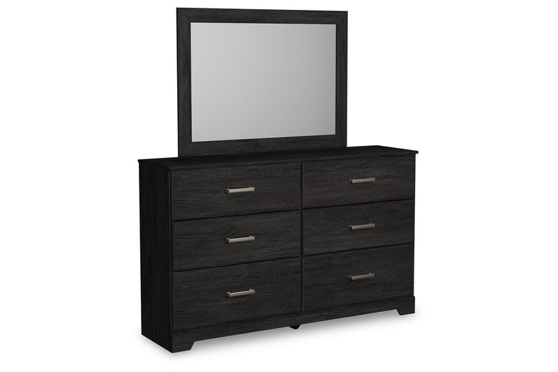 Belachime Charcoal Dresser and Mirror -  Ashley - DMV Furniture