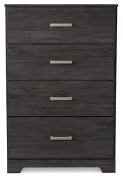 Belachime Charcoal Queen Panel Bed, Dresser, Mirror, Chest and Nightstand from Ashley - DMV Furniture