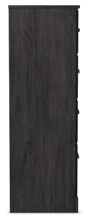 Belachime Charcoal Queen Panel Bed, Dresser, Mirror, Chest and Nightstand from Ashley - DMV Furniture
