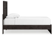 Belachime Charcoal Twin Panel Bed -  Ashley - DMV Furniture
