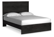 Belachime Charcoal Queen Panel Bed, Dresser, Mirror, Chest and Nightstand from Ashley - DMV Furniture