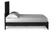 Belachime Charcoal Queen Panel Bed and Nightstand from Ashley - DMV Furniture