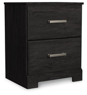 Belachime Charcoal Queen Panel Bed, Dresser, Mirror, and Nightstand from Ashley - DMV Furniture