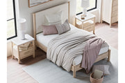 Cadmori Two-tone Full Upholstered Panel Bed from Ashley - DMV Furniture