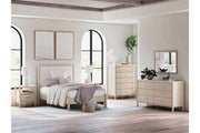 Cadmori Two-tone Full Upholstered Panel Bed from Ashley - DMV Furniture
