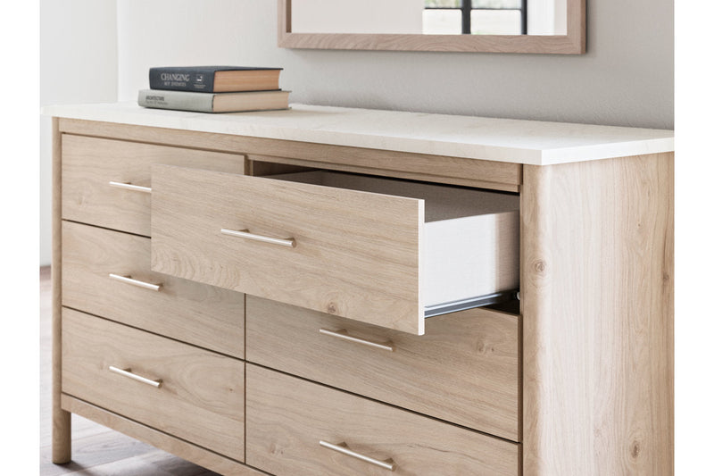 Cadmori Two-tone Dresser and Mirror -  Ashley - DMV Furniture