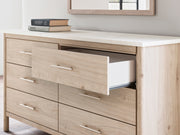 Cadmori Two-tone Upholstered Panel Bedroom Set from Ashley - DMV Furniture