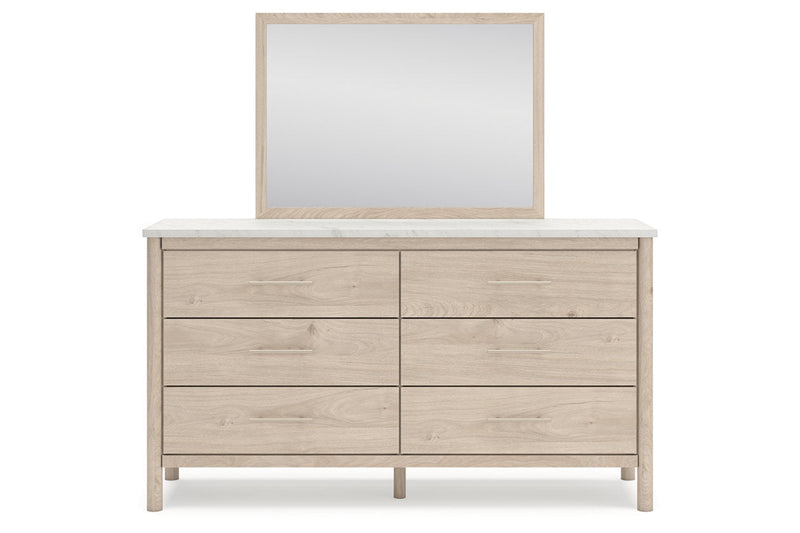 Cadmori Two-tone Dresser and Mirror -  Ashley - DMV Furniture