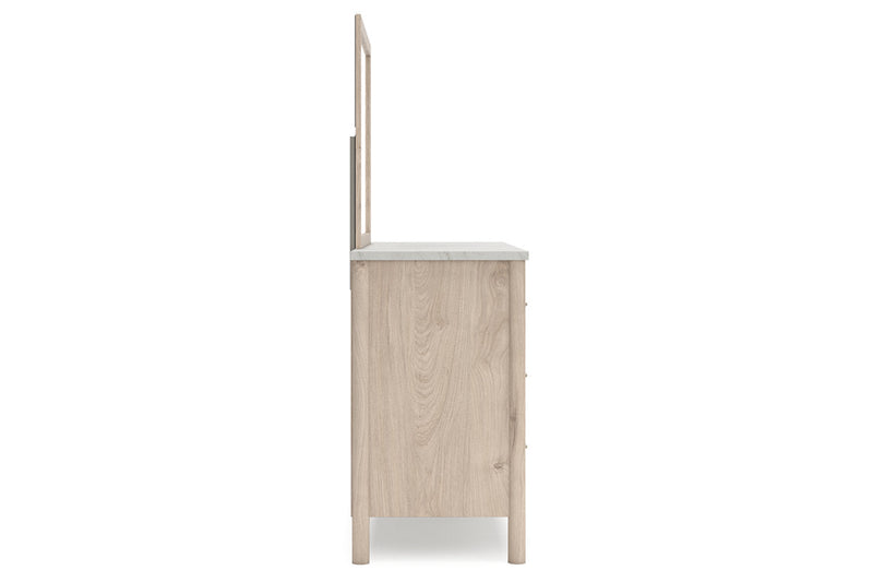 Cadmori Two-tone Dresser and Mirror -  Ashley - DMV Furniture