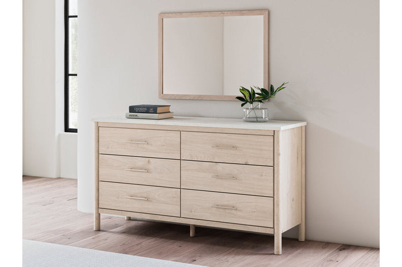 Cadmori Two-tone Dresser and Mirror -  Ashley - DMV Furniture