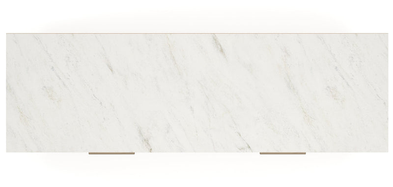 Cadmori Two-tone Queen Upholstered Panel Bed, Dresser and Nightstand from Ashley - DMV Furniture