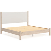 Cadmori Two-tone Upholstered Panel Bedroom Set from Ashley - DMV Furniture