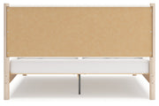 Cadmori Two-tone King Upholstered Panel Bed from Ashley - DMV Furniture